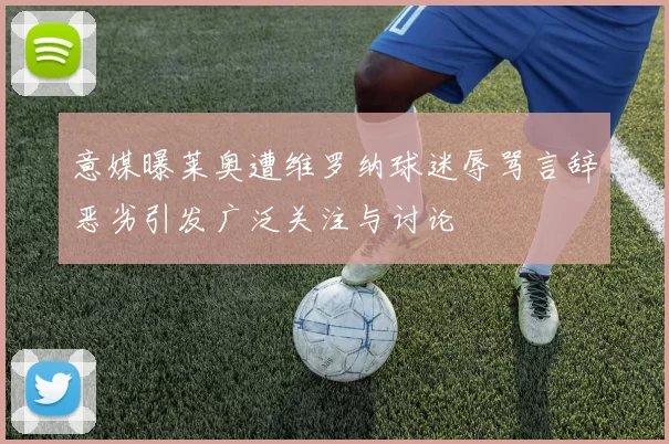 意媒曝莱奥遭维罗纳球迷辱骂言辞恶劣引发广泛关注与讨论